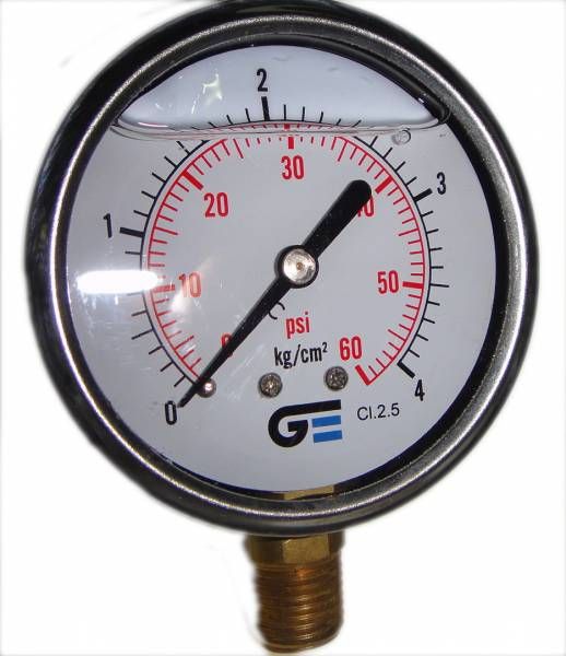 MANÔMETRO GLICERINADO DE 0 A 4 BAR